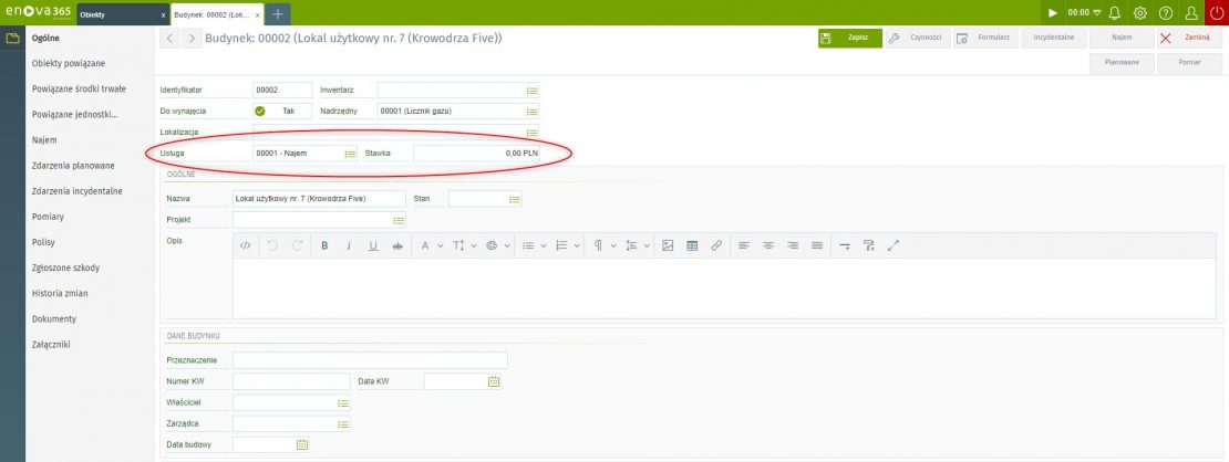 Gdy chcemy, aby do rozliczeń była brana pod uwagę inna stawka, niż zdefiniowana, na wprowadź odpowiednią kwotę w polu Stawka, tak, jak to jest przeznaczone na grafice